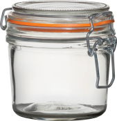 UTOPIA GLASS TERRINE JAR 350ML (120X100MM)  X6
