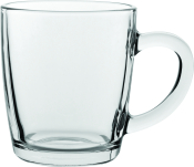 UTOPIA BARREL TOUGHENED GLASS MUG 12OZ/340ML