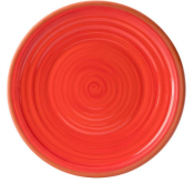 UTOPIA CALYPSO MELAMINE RED PLATE 14inch