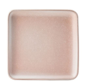 UTOPIA VITRIFIED PORCELAIN FONDANT SQUARE PLATE PINK 8inch
