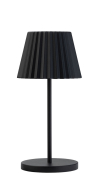 BLACK DOMINICA LED LAMP 26CM CORDLESS