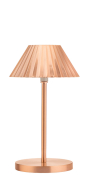 BRUSHED COPPER ARUBA LAMP 23CM LED CORDLESS