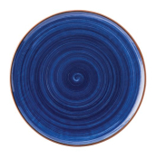 UTOPIA SUPERIOR TERRACOTTA SALSA COLBALT PLATE 11inch