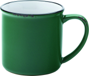 UTOPIA AVEBURY COLOURS GREEN STONEWARE MUG 10OZ
