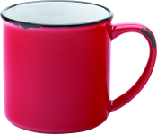 UTOPIA AVEBURY COLOURS RED STONEWARE MUG 10OZ