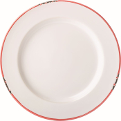 UTOPIA AVEBURY RED STONEWARE PLATE 10.2inch