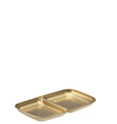 GOLD ARTEMIS DOUBLE DIP TRAY ( 15.5CM X 9CM)