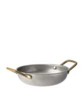 VINTAGE BRASS HANDLED DISH 6 inch (15CM)