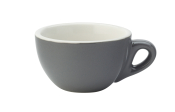 UTOPIA SUPER VITRIFIED PORCELAIN BARISTA GREY CAPPUCCINO CUP 7OZ