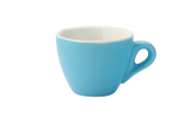 UTOPIA SUPER VITRIFIED PORCELAIN BARISTA BLUE ESPRESSO CUP 2.8OZ