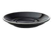 UTOPIA SUPER VITRIFIED PORCELAIN BARISTA BLACK SAUCER 6inch
