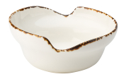 UTOPIA VITRIFIED PORCELAIN CREAM UMBRA IRREGULAR BOWL 6.3inch