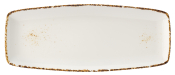 UTOPIA VITRIFIED PORCELAIN CREAM UMBRA OBLONG PLATE 14.6inch