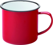 UTOPIA EAGLE ENAMEL RED MUG 13.5OZ