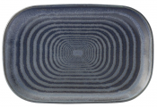 UTOPIA CIRCUS DENIM RECTANGULAR PLATTER (25X17CM)