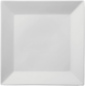 UTOPIA WHITE SUPER VITRIFIED PORCELAIN TITAN SQUARE PLATE 8.5inch
