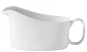 UTOPIA WHITE SUPER VITRIFIED PORCELAIN TITAN SAUCE BOAT 7OZ