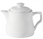 UTOPIA WHITE SUPER VITRIFIED PORCELAIN TITAN TEAPOT 16OZ
