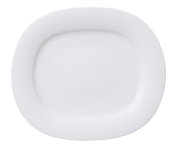 AFFINITY FLAT OVAL PLATE 320X280MM