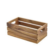 ACACIA WOOD BOX RISERS 32.5X18X12.3CM