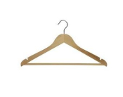 WOODEN HANGER NATURAL BEECH WITH CONVENTIONAL HOOK