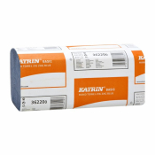 KATRIN ZIG ZAG BLUE HAND TOWEL 1PLY