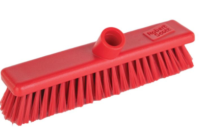 12Inch SOFT BROOMHEAD RED WASHABLE