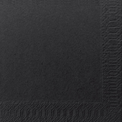 DUNI COCKTAIL NAPKIN 24CM 3PLY BLACK