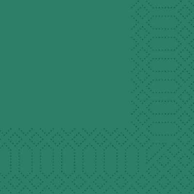 DUNI TISSUE NAPKIN 24CM 3PLY DARK GREEN