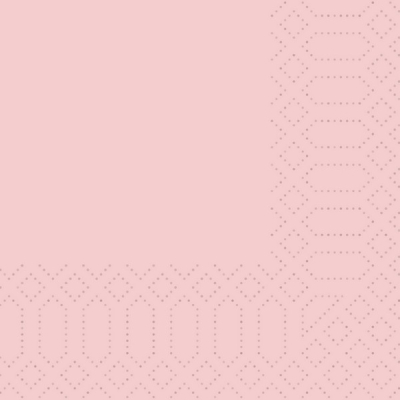 DUNI TISSUE NAPKIN 24CM 3PLY MELLOW ROSE