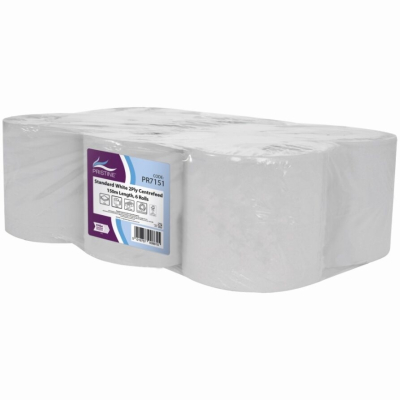 PRISTINE WHITE CENTREFEED 2PLY 150m