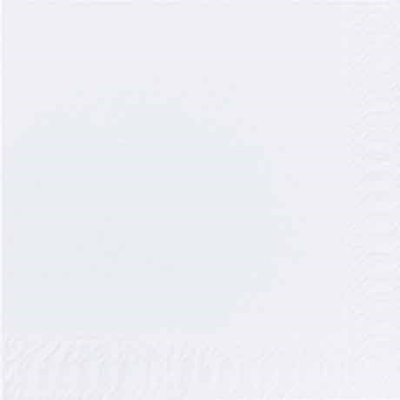 POPPIES WHITE 32CM 2PLY 8FOLD NAPKIN