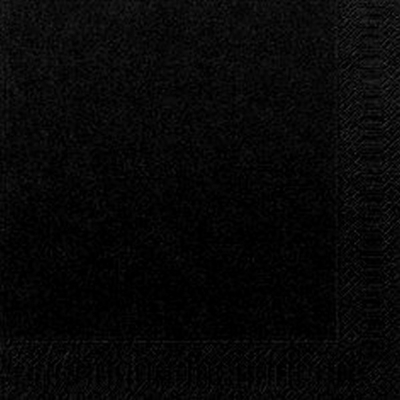 POPPIES NAPKIN 33CM 2PLY BLACK