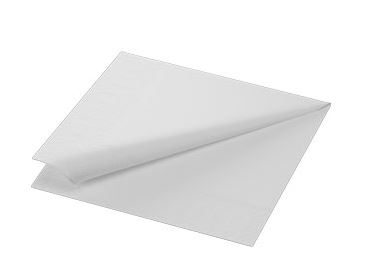 DUNI NAPKIN 33CM 2PLY WHITE DISP FOLDED