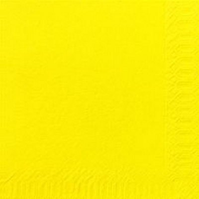 POPPIES NAPKIN 33CM 2PLY YELLOW