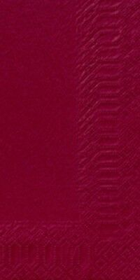 DUNI NAPKIN 33CM 3PLY 8 FOLD BORDEAUX