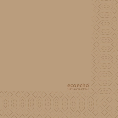 DUNI ECO ECHO KRAFT NAPKIN 33CM 3PLY