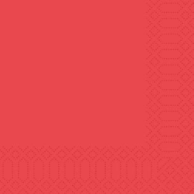 DUNI NAPKIN 33CM 3PLY RED