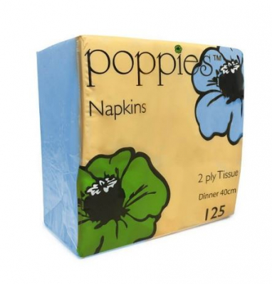 40CM 2PLY NAPKIN BABY BLUE