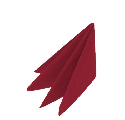 POPPIES BORDEAUX NAPKIN 40CM 2PLY