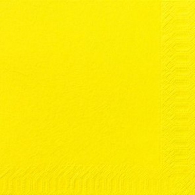 POPPIES YELLOW NAPKIN 40CM 2PLY