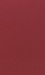 POPPIES NAPKIN 40CM 3PLY 8FOLD BORDEAUX