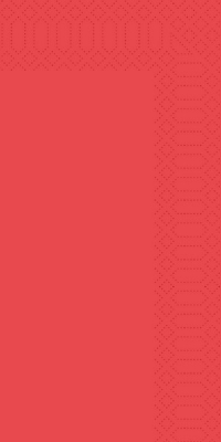 DUNI NAPKIN 40CM 3PLY 8 FOLD RED