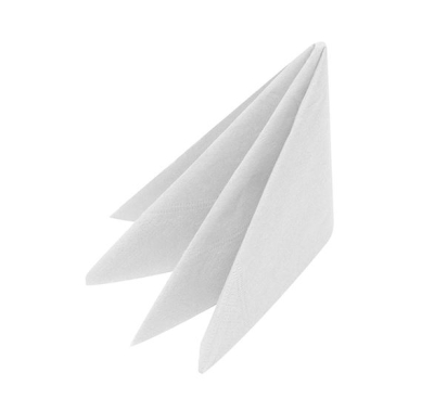 TABLE SMART AIRLAID WHITE NAPKIN 40X40CM   X500