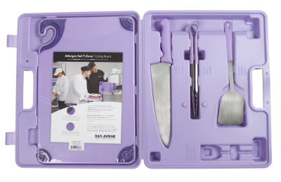 ALLERGEN KIT-12X18InchCHOP. BOARD CHEF KNIFE,12InchTONG,13InchTURNER