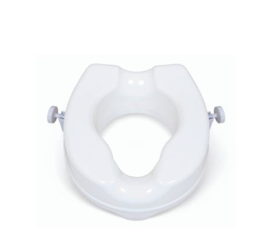 ALERTA RAISED PLASTIC TOILET SEAT, 2 INCHES