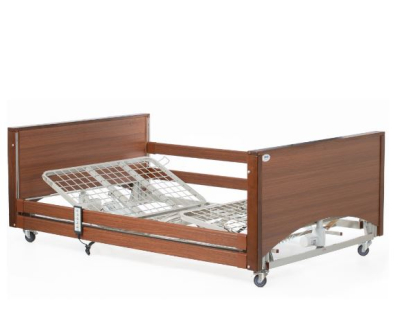 ALERTA LOMOND BARIATRIC HI-LO 4 SECTION ELECTRIC BED WALNUT