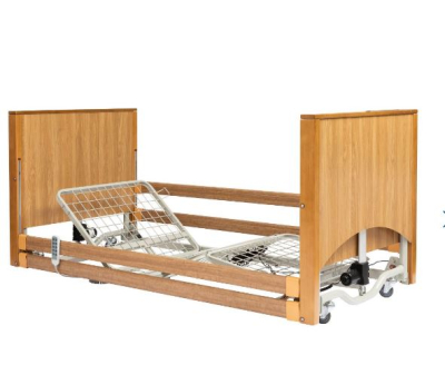 ALERTA LOMOND FLOOR2 ELECTRIC HI-LO 4 SECTION BED OAK