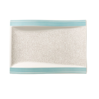 AMARAH AQUAMARIN PLATE FLAT RECTANGULAR 26X20CM / 10.2X7.9Inch