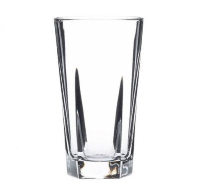 PENTAGON BEER GLASS 12OZ LINED 0.5PT 10OZ 15483   X12